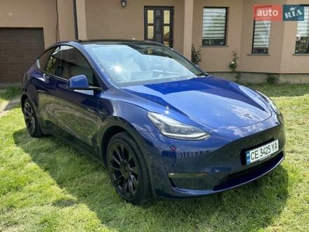 Тесла Model Y 2022 в Черновцах на Automoto.ua Синий Тесла Model Y, объемом двигателя 0 л и пробегом 45 тыс. км за 25990 $, фото 1 на Automoto.ua