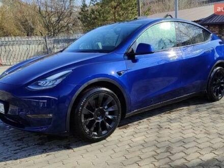 Синий Тесла Model Y, объемом двигателя 0 л и пробегом 36 тыс. км за 27900 $, фото 1 на Automoto.ua