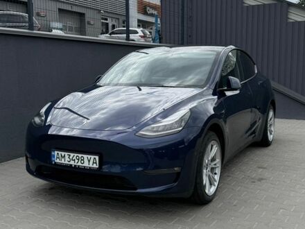 Синій Тесла Model Y, об'ємом двигуна 0 л та пробігом 113 тис. км за 24000 $, фото 1 на Automoto.ua