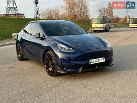 Синій Тесла Model Y, об'ємом двигуна 0 л та пробігом 78 тис. км за 24500 $, фото 1 на Automoto.ua