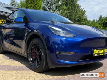 Тесла Model Y 2022 у Львові на Automoto.ua Синій Тесла Model Y, об'ємом двигуна 82 л та пробігом 71 тис. км за 28700 $, фото 1 на Automoto.ua
