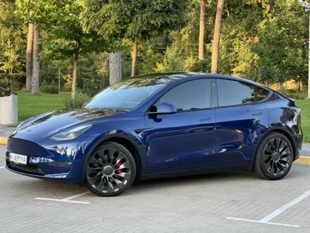 Синій Тесла Model Y, об'ємом двигуна 0 л та пробігом 84 тис. км за 26900 $, фото 1 на Automoto.ua