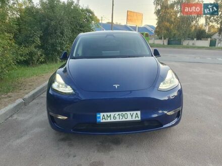 Тесла Model Y 2023 в Житомире на Automoto.ua Синий Тесла Model Y, объемом двигателя 0 л и пробегом 31 тыс. км за 28000 $, фото 1 на Automoto.ua