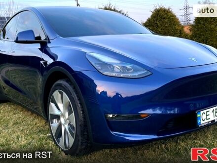 Синий Тесла Model Y, объемом двигателя 0 л и пробегом 28 тыс. км за 45000 $, фото 1 на Automoto.ua
