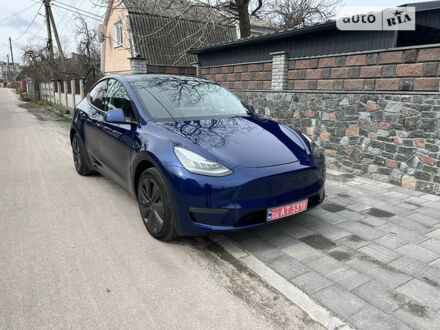 Синий Тесла Model Y, объемом двигателя 0 л и пробегом 6 тыс. км за 35900 $, фото 1 на Automoto.ua