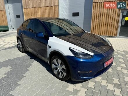 Синий Тесла Model Y, объемом двигателя 0 л и пробегом 77 тыс. км за 21500 $, фото 1 на Automoto.ua