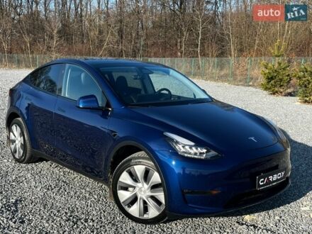 Синий Тесла Model Y, объемом двигателя 0 л и пробегом 39 тыс. км за 27500 $, фото 1 на Automoto.ua