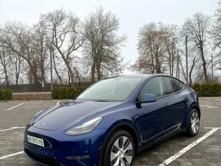 Синій Тесла Model Y, об'ємом двигуна 0 л та пробігом 49 тис. км за 27900 $, фото 1 на Automoto.ua