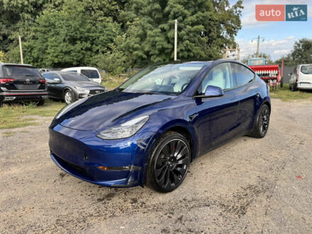 Синий Тесла Model Y, объемом двигателя 0 л и пробегом 38 тыс. км за 22800 $, фото 1 на Automoto.ua