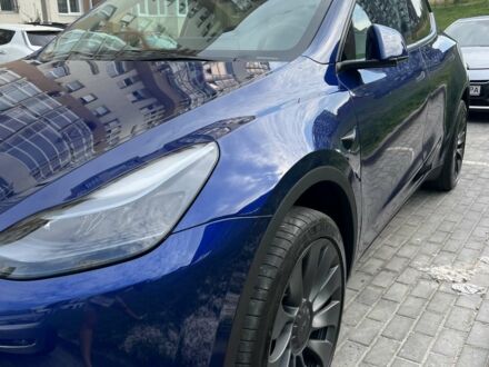 Синий Тесла Model Y, объемом двигателя 0 л и пробегом 20 тыс. км за 27500 $, фото 1 на Automoto.ua