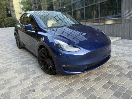 Синій Тесла Model Y, об'ємом двигуна 0 л та пробігом 45 тис. км за 32500 $, фото 1 на Automoto.ua
