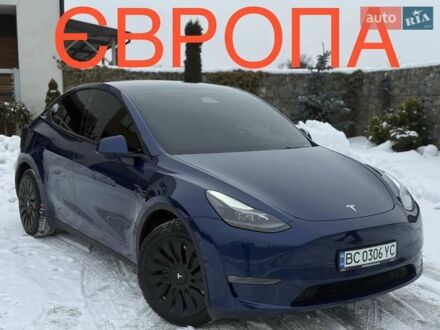 Синій Тесла Model Y, об'ємом двигуна 0 л та пробігом 68 тис. км за 28900 $, фото 1 на Automoto.ua