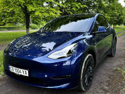 Синий Тесла Model Y, объемом двигателя 0 л и пробегом 26 тыс. км за 19900 $, фото 1 на Automoto.ua