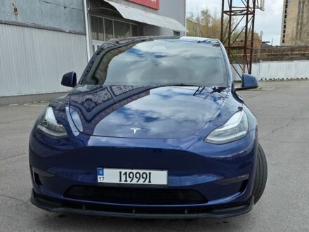 Синій Тесла Model Y, об'ємом двигуна 0 л та пробігом 35 тис. км за 29000 $, фото 1 на Automoto.ua