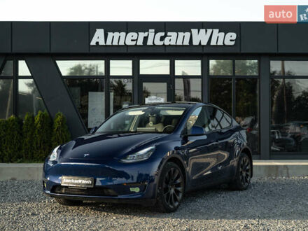Синий Тесла Model Y, объемом двигателя 0 л и пробегом 79 тыс. км за 31900 $, фото 1 на Automoto.ua