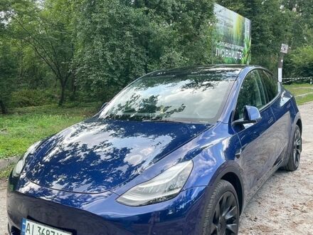 Синій Тесла Model Y, об'ємом двигуна 0 л та пробігом 50 тис. км за 28900 $, фото 1 на Automoto.ua