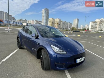 Синій Тесла Model Y, об'ємом двигуна 0 л та пробігом 32 тис. км за 35000 $, фото 1 на Automoto.ua