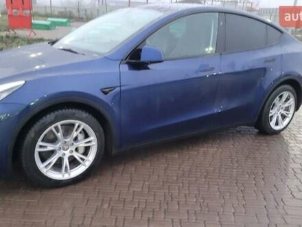 Синій Тесла Model Y, об'ємом двигуна 0 л та пробігом 48 тис. км за 32600 $, фото 1 на Automoto.ua