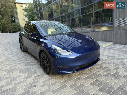 Тесла Model Y 2023 в Запорожье на Automoto.ua Синий Тесла Model Y, объемом двигателя 0 л и пробегом 45 тыс. км за 32500 $, фото 1 на Automoto.ua