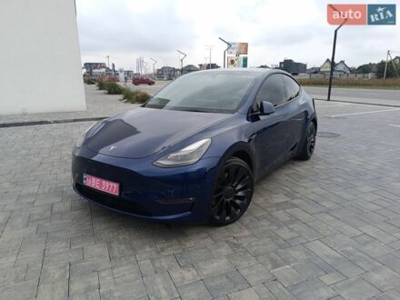 Синій Тесла Model Y, об'ємом двигуна 0 л та пробігом 146 тис. км за 22200 $, фото 1 на Automoto.ua