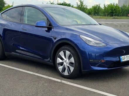 Синий Тесла Model Y, объемом двигателя 0 л и пробегом 44 тыс. км за 26400 $, фото 1 на Automoto.ua