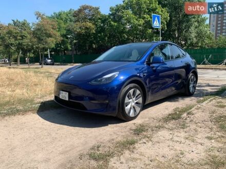 Синій Тесла Model Y, об'ємом двигуна 0 л та пробігом 56 тис. км за 24900 $, фото 1 на Automoto.ua