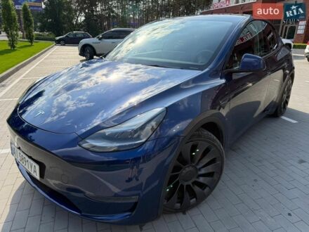 Синий Тесла Model Y, объемом двигателя 0 л и пробегом 19 тыс. км за 27950 $, фото 1 на Automoto.ua