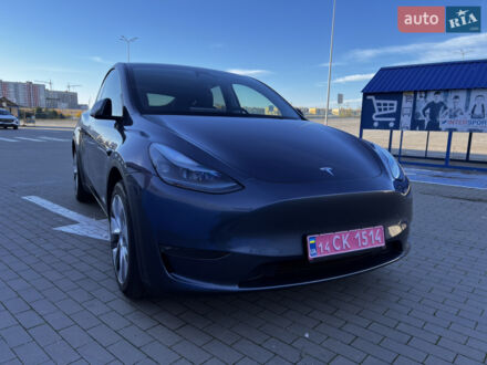 Синий Тесла Model Y, объемом двигателя 0 л и пробегом 38 тыс. км за 31900 $, фото 1 на Automoto.ua