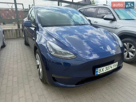 Синій Тесла Model Y, об'ємом двигуна 0 л та пробігом 75 тис. км за 24700 $, фото 1 на Automoto.ua