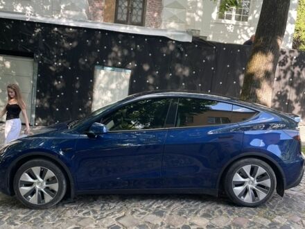 Синий Тесла Model Y, объемом двигателя 0 л и пробегом 61 тыс. км за 27900 $, фото 1 на Automoto.ua