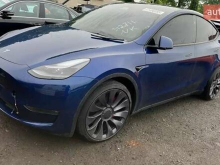 Синий Тесла Model Y, объемом двигателя 0 л и пробегом 5 тыс. км за 30500 $, фото 1 на Automoto.ua