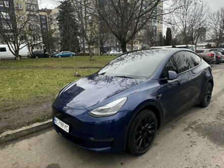 Синій Тесла Model Y, об'ємом двигуна 0 л та пробігом 38 тис. км за 25500 $, фото 1 на Automoto.ua
