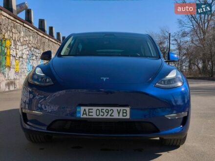 Синий Тесла Model Y, объемом двигателя 0 л и пробегом 13 тыс. км за 27700 $, фото 1 на Automoto.ua