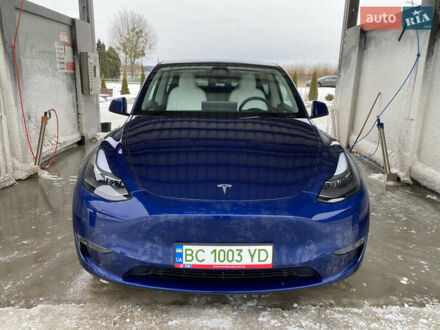 Синій Тесла Model Y, об'ємом двигуна 0 л та пробігом 39 тис. км за 29900 $, фото 1 на Automoto.ua