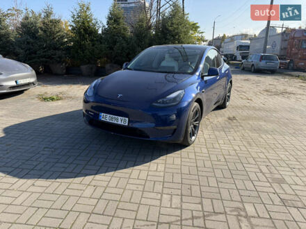 Синий Тесла Model Y, объемом двигателя 0 л и пробегом 12 тыс. км за 31500 $, фото 1 на Automoto.ua
