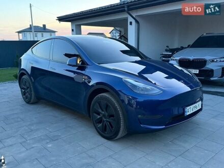 Синий Тесла Model Y, объемом двигателя 0 л и пробегом 13 тыс. км за 27000 $, фото 1 на Automoto.ua