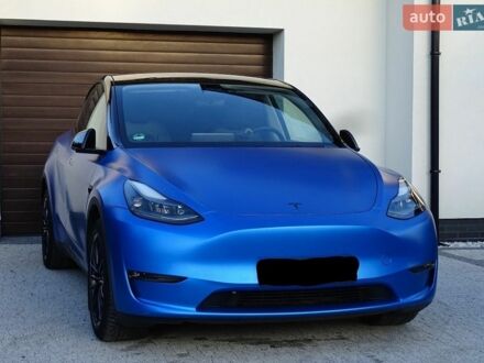 Синий Тесла Model Y, объемом двигателя 0 л и пробегом 39 тыс. км за 12700 $, фото 1 на Automoto.ua