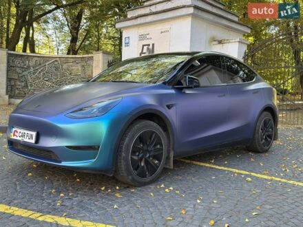Синій Тесла Model Y, об'ємом двигуна 0 л та пробігом 32 тис. км за 27000 $, фото 1 на Automoto.ua