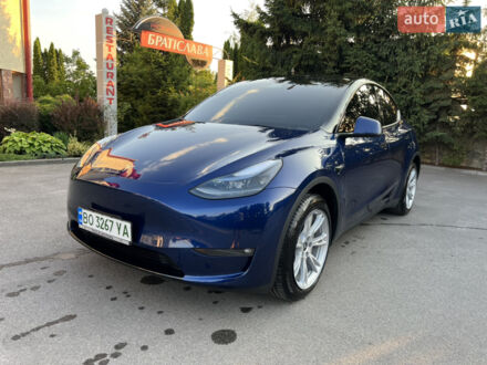 Синий Тесла Model Y, объемом двигателя 0 л и пробегом 20 тыс. км за 28300 $, фото 1 на Automoto.ua
