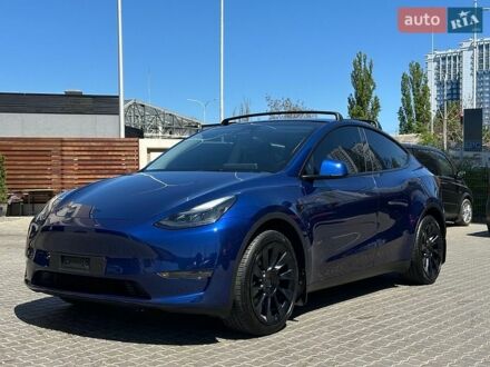 Синий Тесла Model Y, объемом двигателя 0 л и пробегом 36 тыс. км за 29500 $, фото 1 на Automoto.ua