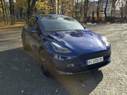 Синий Тесла Model Y, объемом двигателя 0 л и пробегом 5 тыс. км за 35000 $, фото 1 на Automoto.ua