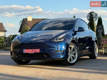 Синий Тесла Model Y, объемом двигателя 0 л и пробегом 57 тыс. км за 23600 $, фото 1 на Automoto.ua