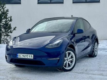 Синій Тесла Model Y, об'ємом двигуна 0 л та пробігом 45 тис. км за 33300 $, фото 1 на Automoto.ua
