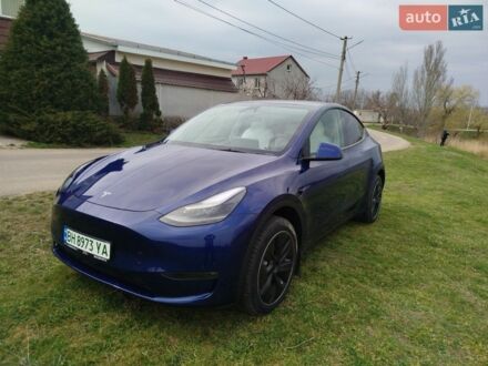 Синий Тесла Model Y, объемом двигателя 0 л и пробегом 23 тыс. км за 30000 $, фото 1 на Automoto.ua