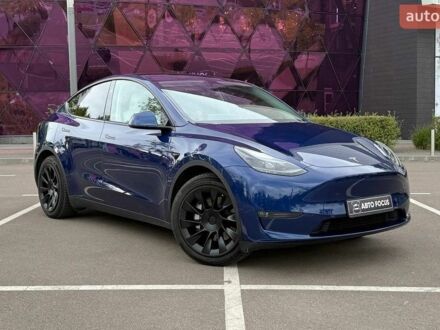 Синий Тесла Model Y, объемом двигателя 0 л и пробегом 25 тыс. км за 32990 $, фото 1 на Automoto.ua