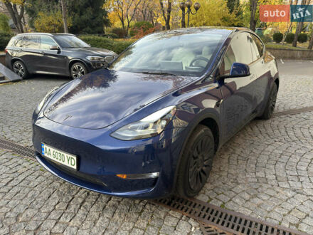 Синий Тесла Model Y, объемом двигателя 0 л и пробегом 22 тыс. км за 37707 $, фото 1 на Automoto.ua