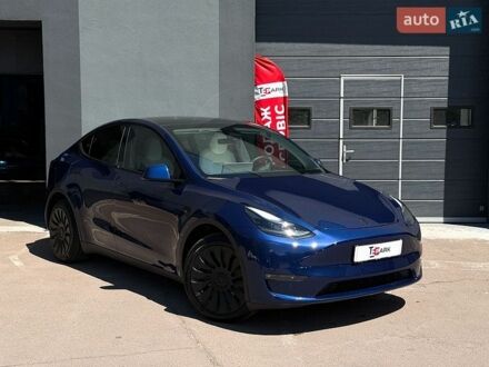 Синий Тесла Model Y, объемом двигателя 0 л и пробегом 24 тыс. км за 30700 $, фото 1 на Automoto.ua