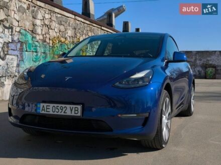 Синий Тесла Model Y, объемом двигателя 0 л и пробегом 13 тыс. км за 27700 $, фото 1 на Automoto.ua
