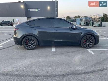 Синий Тесла Model Y, объемом двигателя 0 л и пробегом 59 тыс. км за 31000 $, фото 1 на Automoto.ua