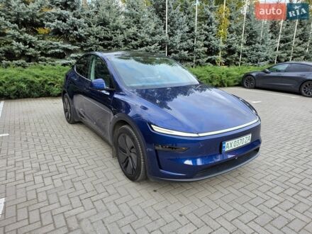 Синий Тесла Model Y, объемом двигателя 0 л и пробегом 7 тыс. км за 38000 $, фото 1 на Automoto.ua